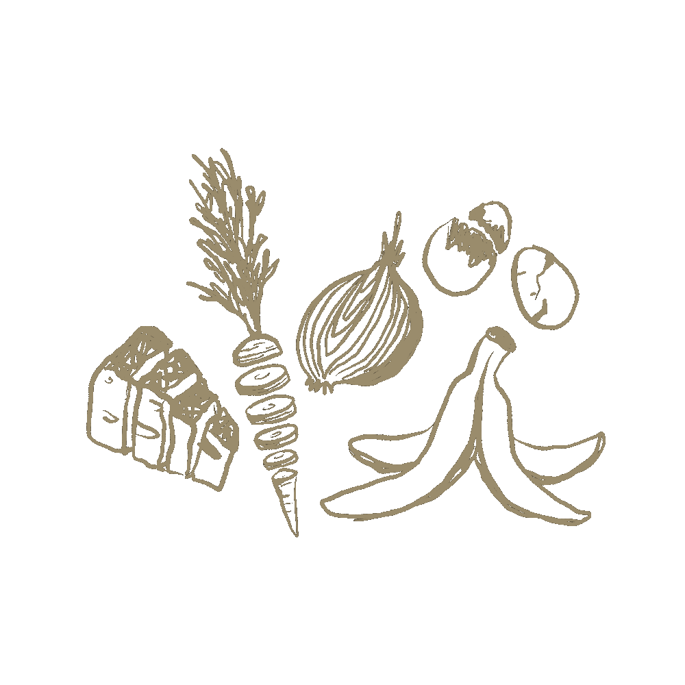 Kitchen food waste contributing to landfills and global climate change gif