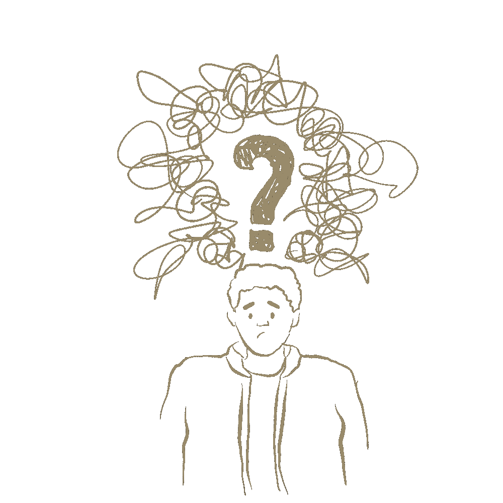 Gif of person feeling confused and hopeless about food security