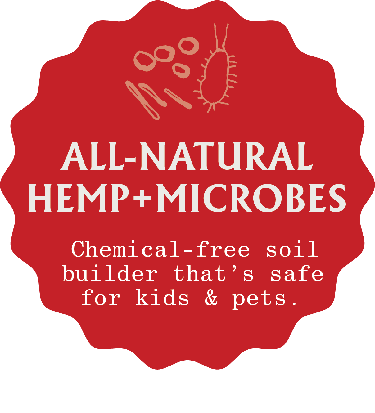 All natural hemp kenaf and microbes safe soil builder 